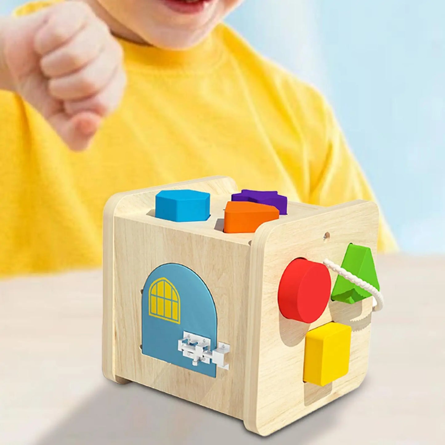 צעצוע התאמת צורות - משחק מיון חינוכי למתנות יום הולדת ולתינוקות